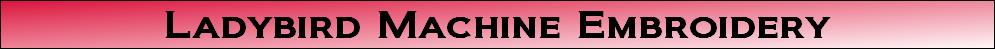 Ladybird Machine Embroidery